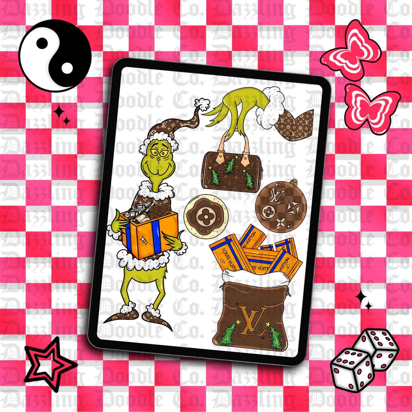 Boujee green guy clipart