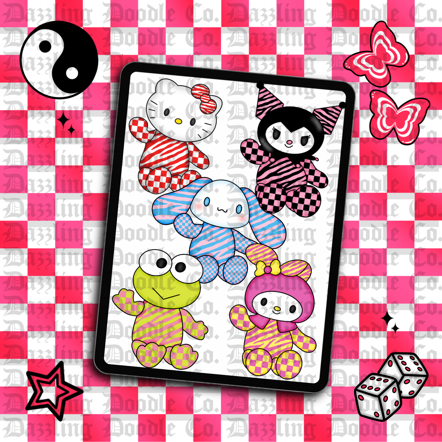 Kitty & friends clipart