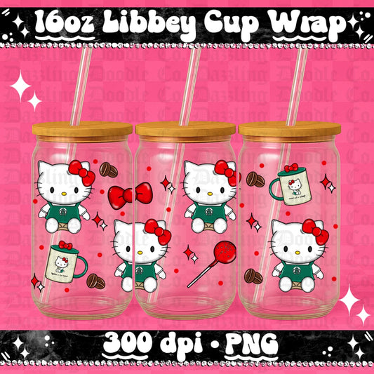 HK coffee 16oz cup wrap