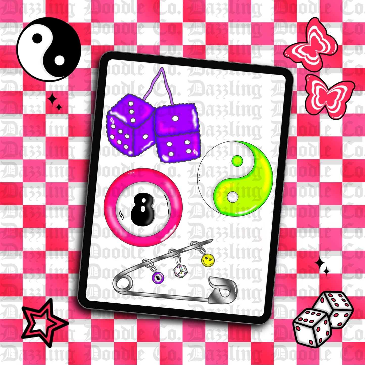 Neon Y2K Clipart