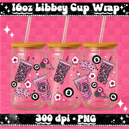 Y2K coffee Cup wrap