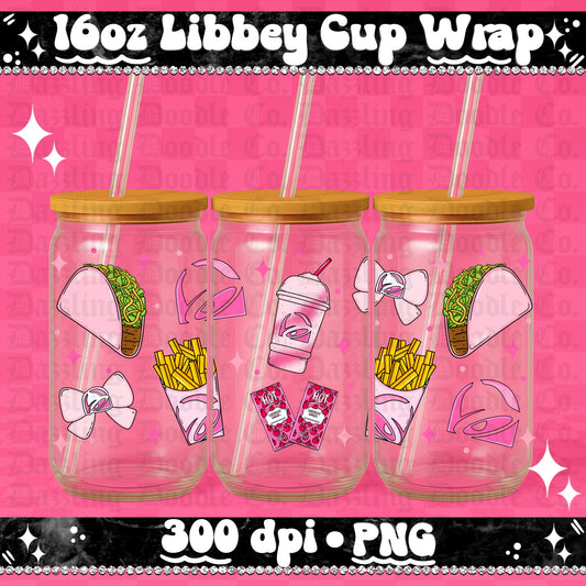 Pink taco Cup Wrap
